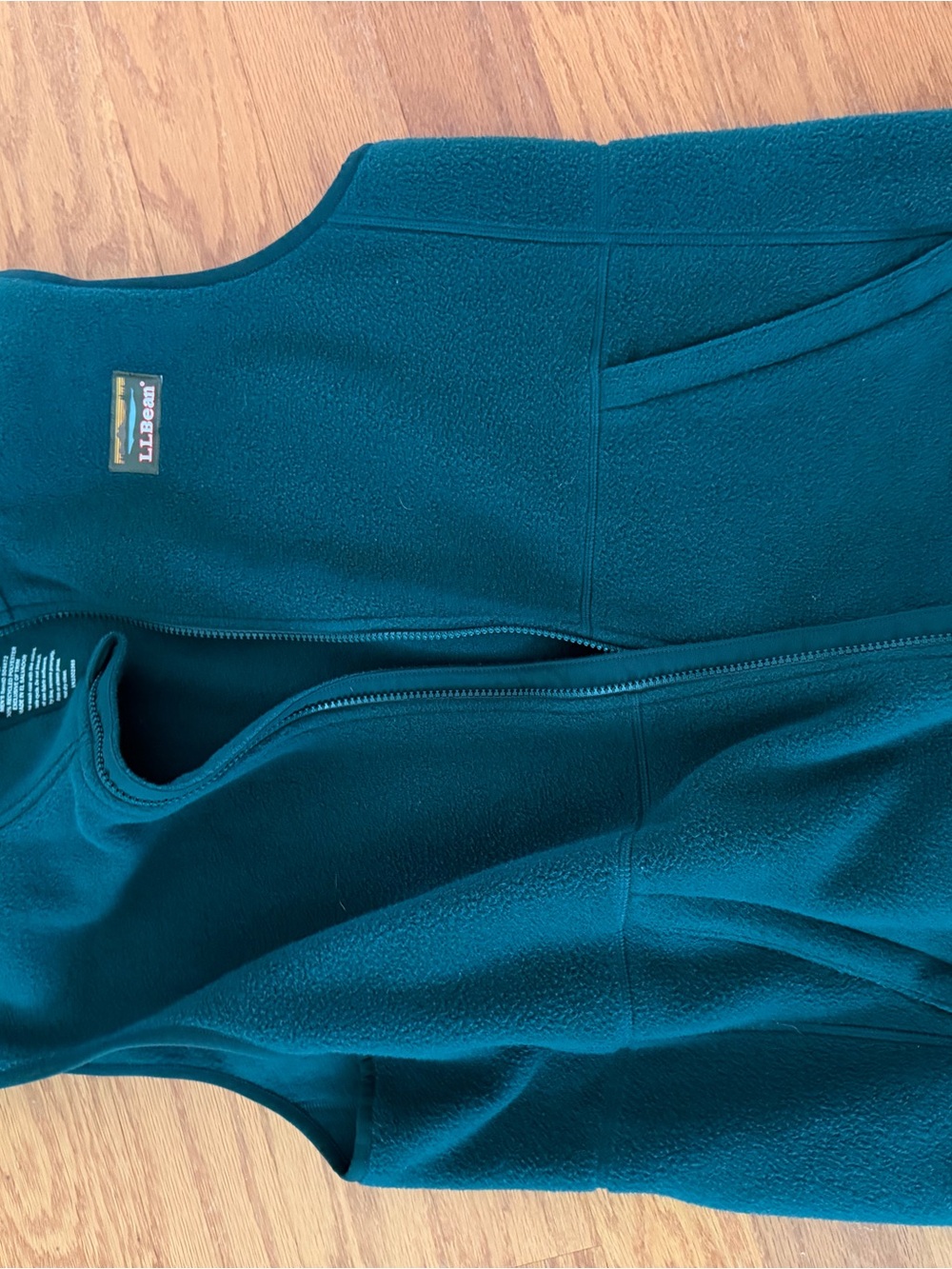 L.L. Bean Deep Teal Fleece Pullover